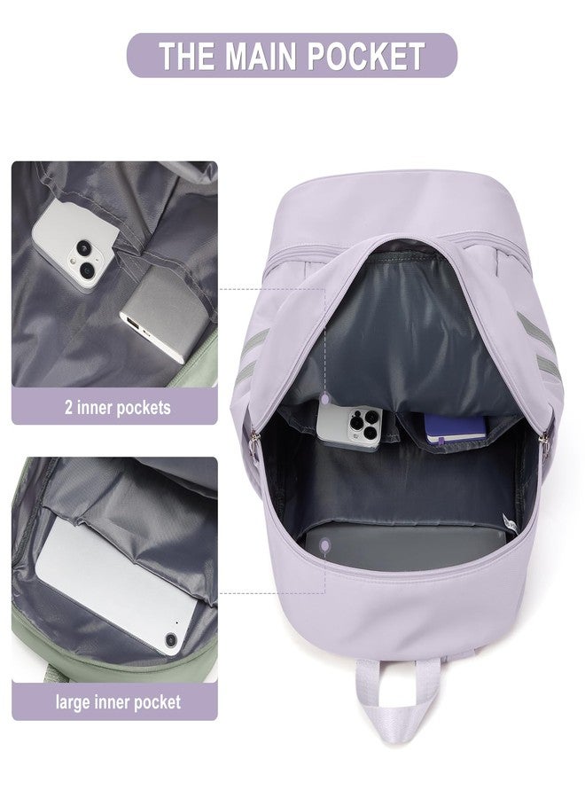 coofay Gym Backpack For Women Waterproof Sports Backpack With Shoe Compartment Lightweight Travel Backpacks Small Gym Bag Dance Volleyball Backpacks - Image 3